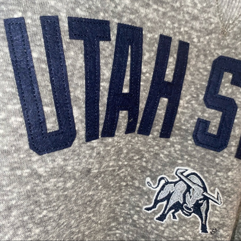 :::NWT:::champion utah state College grey sweatshirt men. - Picture 3 of 12